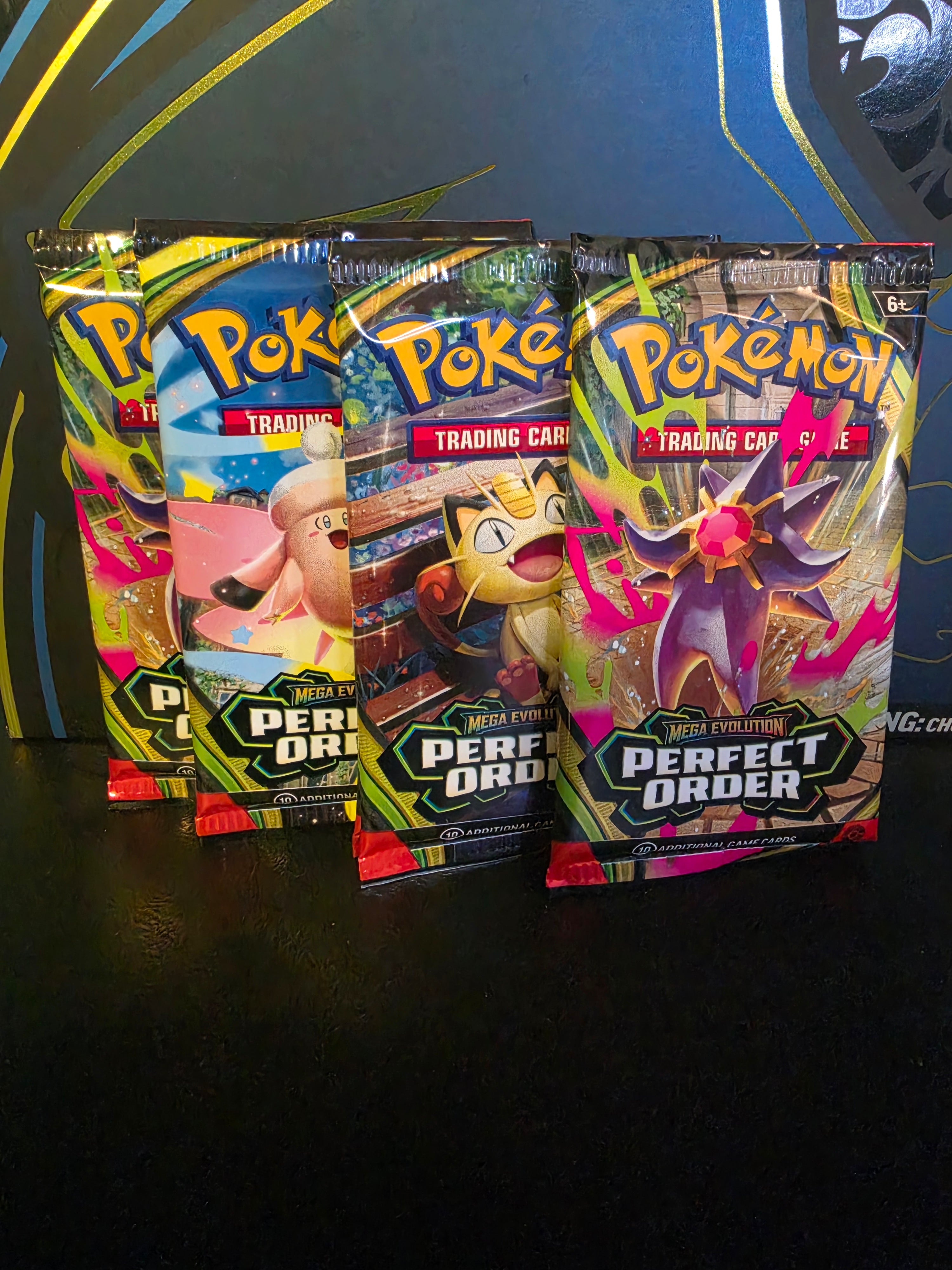 5 Booster Packs of Pokemon Perfect Order