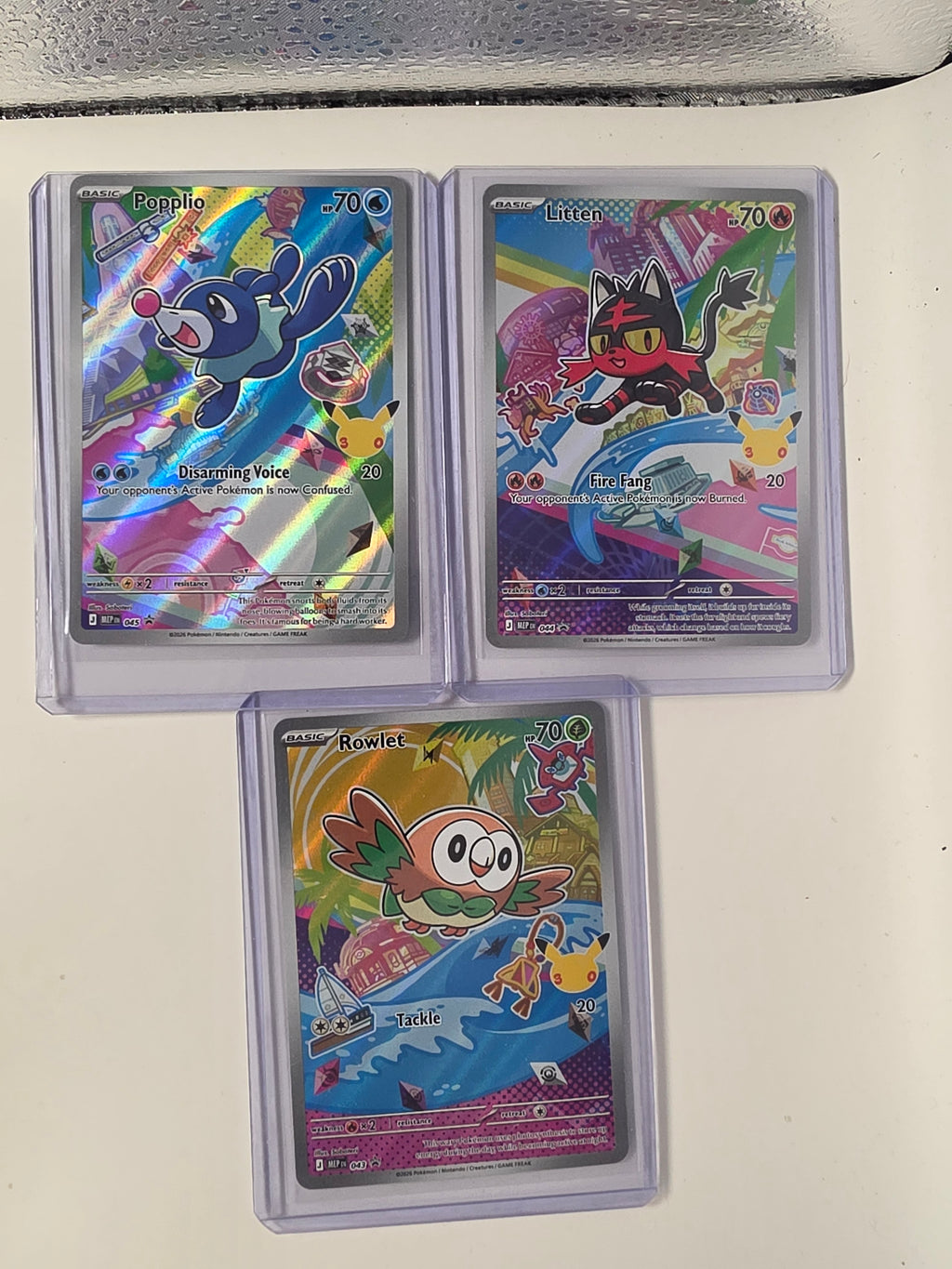 First illustraton Alola 3 card set