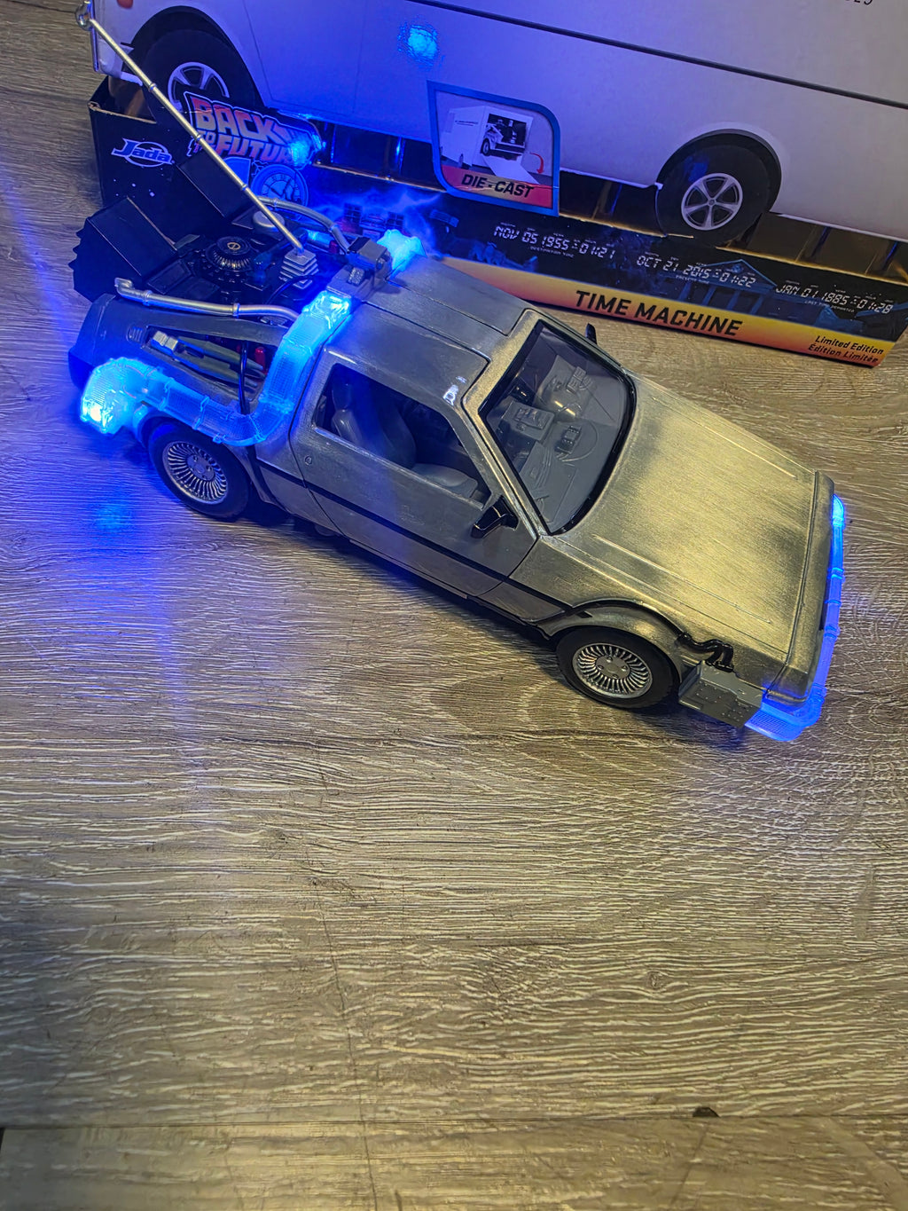 Back to the Future Time Machine 40th Anniversary 1:24 Scale Die-Cast Metal Vehicle