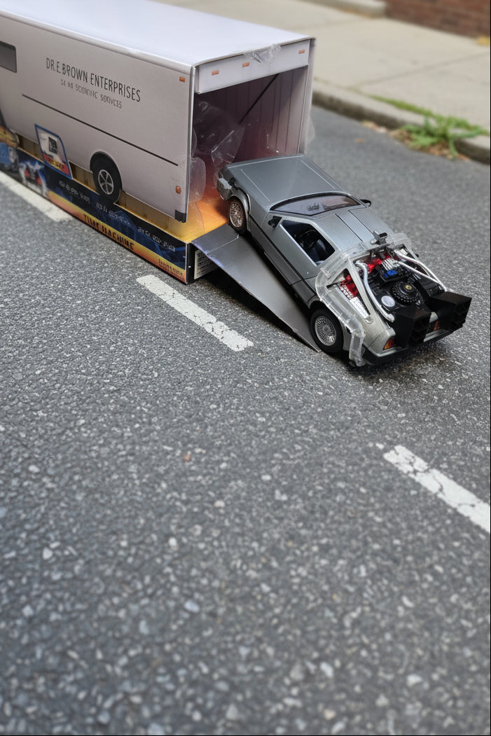 Back to the Future Time Machine 40th Anniversary 1:24 Scale Die-Cast Metal Vehicle