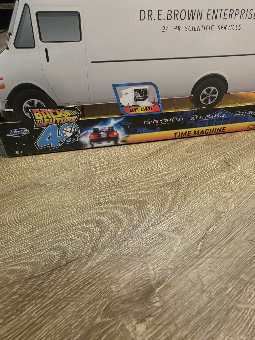 Back to the Future Time Machine 40th Anniversary 1:24 Scale Die-Cast Metal Vehicle