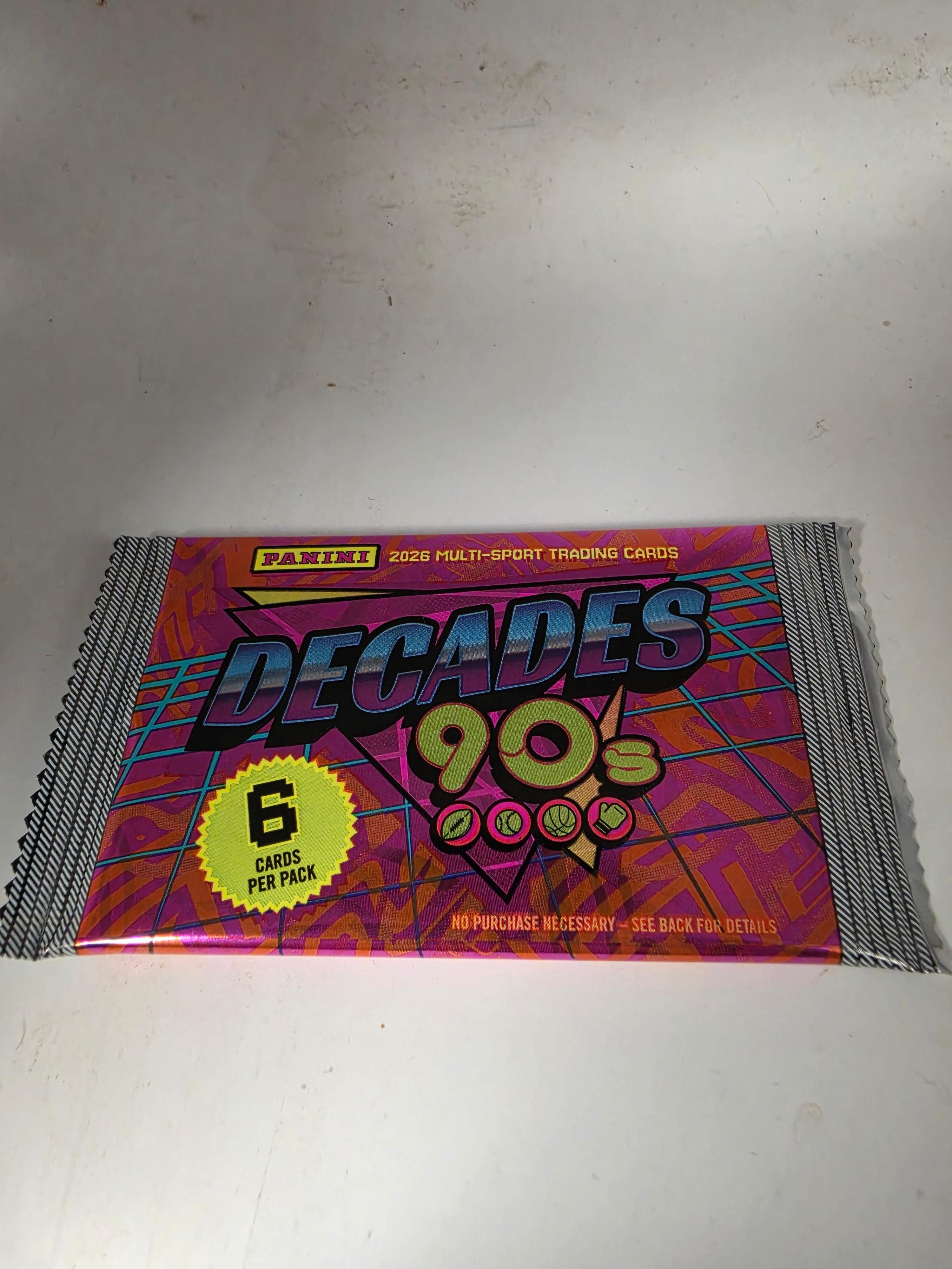 2026 Panini Decades Multi-Sport Trading Card 90's Mega Box