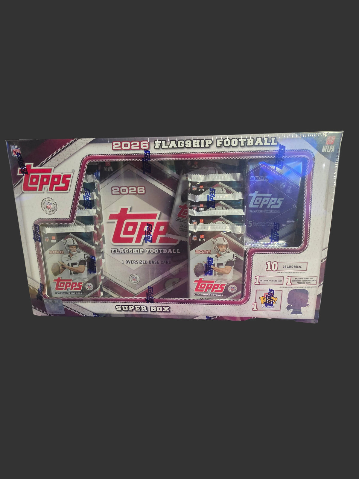 2026 Topps Flagship Football Trading Cards Super Box