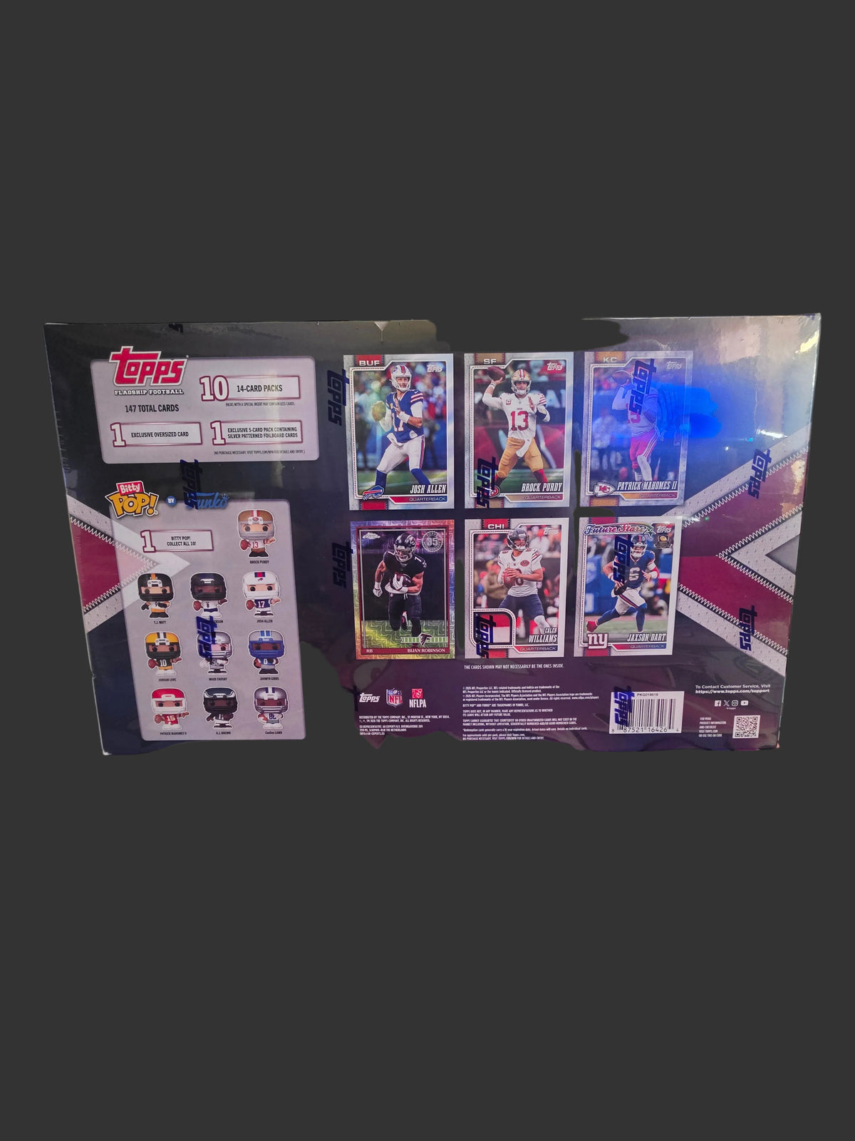 2026 Topps Flagship Football Trading Cards Super Box