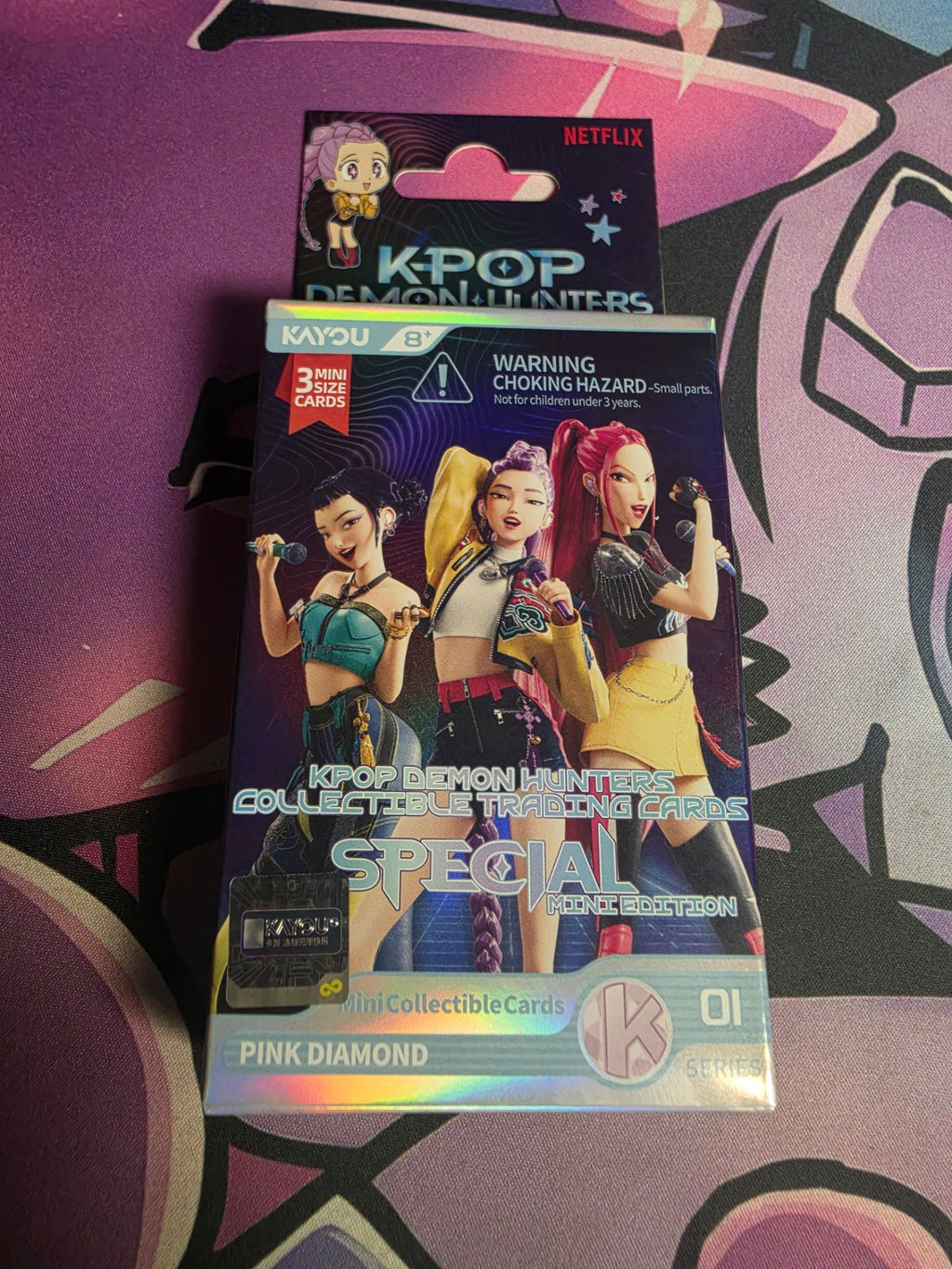 Kpop Demon Hunter Mini 3 card pack plus promo