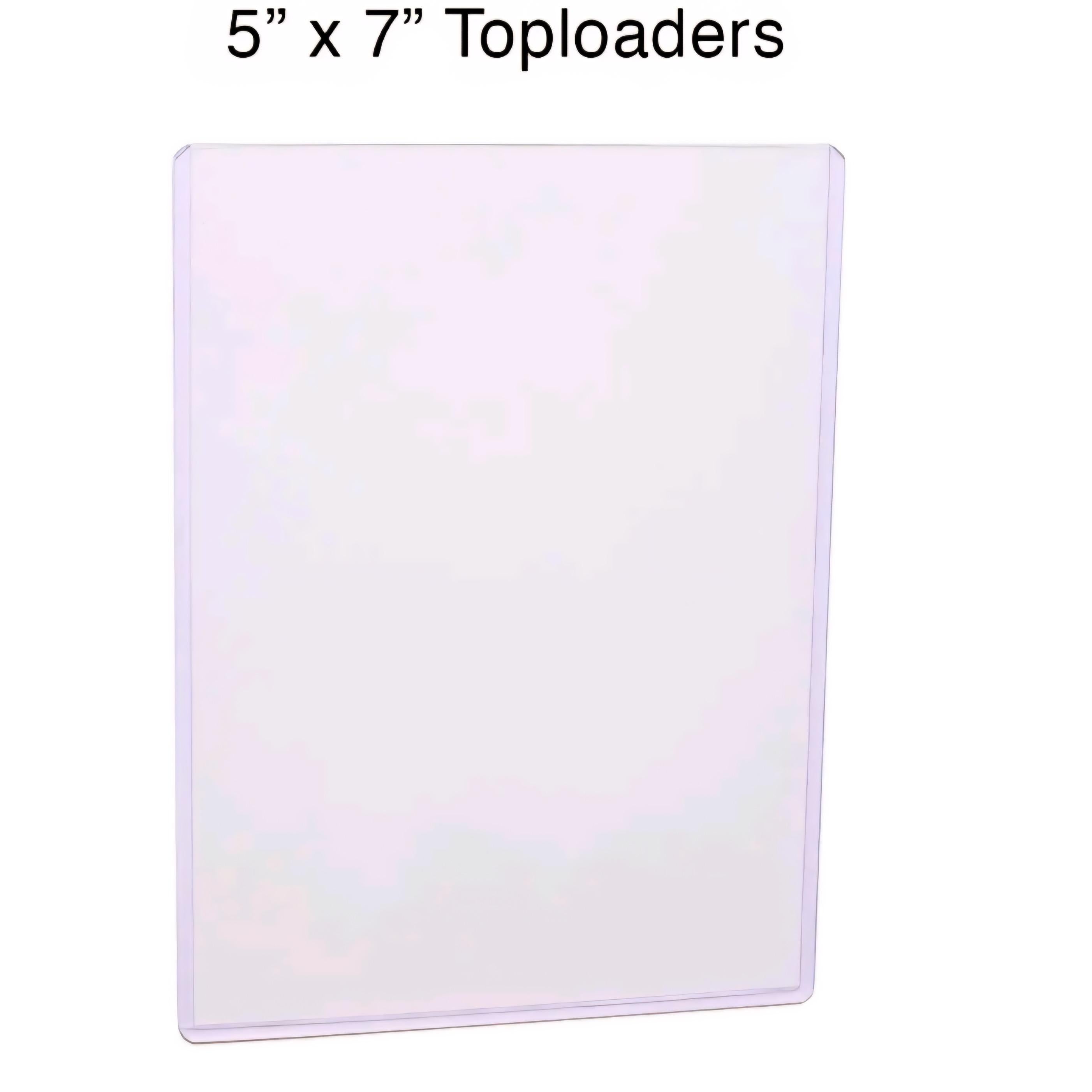 Jumbo Card Sleeves, 5.4" x 7.5"  Rigid Print Protectors Clear Hard Plastic Large Card Sleeves for Jumbo Card (Design fits jumbo Pokeman cards.)