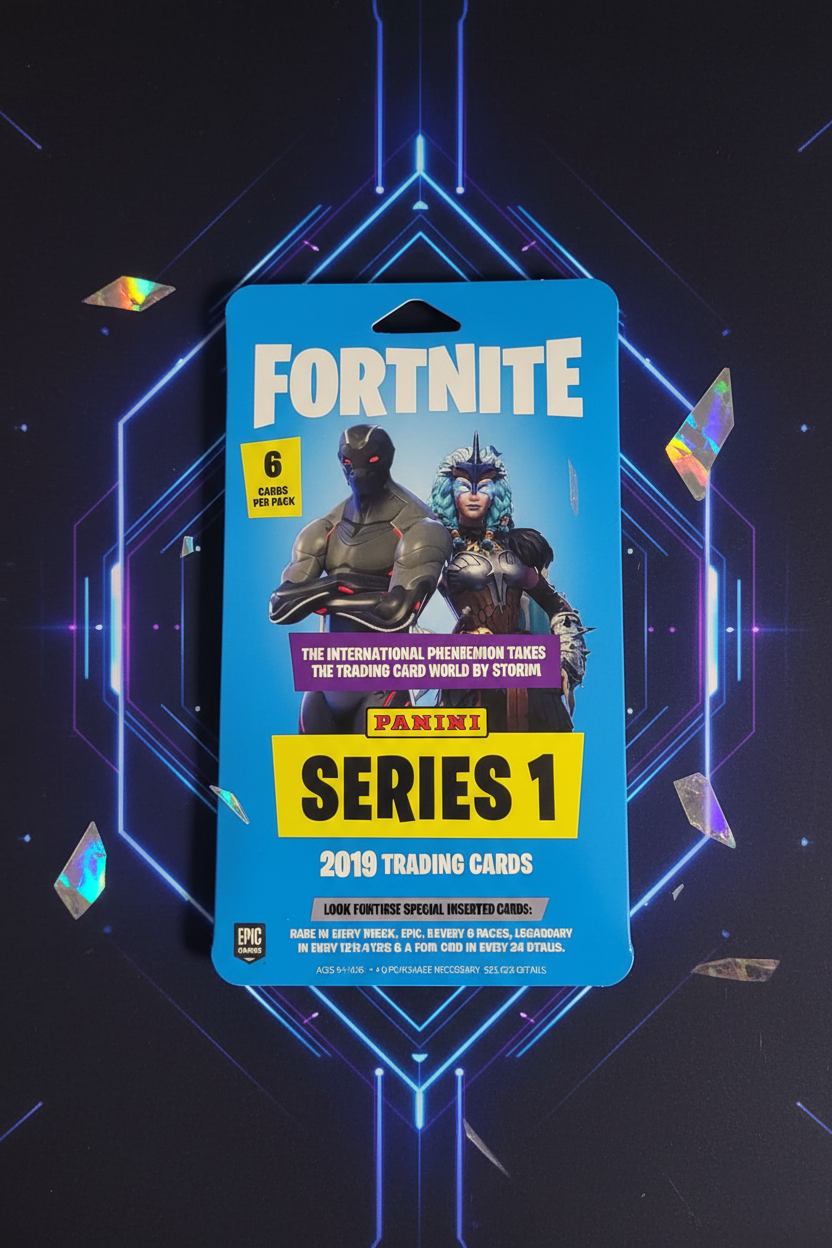 Fortnite Panini Series 1 Trading Cards Pack - Gaming Background
